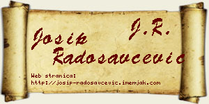 Josip Radosavčević vizit kartica